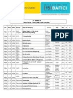 15 BAFICI - Grilla de Funciones de Prensa