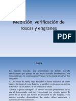 Medición y verificación de roscas y engranes