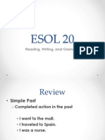 Esol 20 Lesson 1