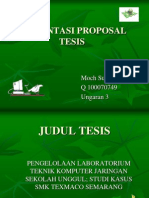 Presentasi Proposal Tesis