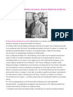 Agua alcalina y cáncer, descubrimiento de Nobel