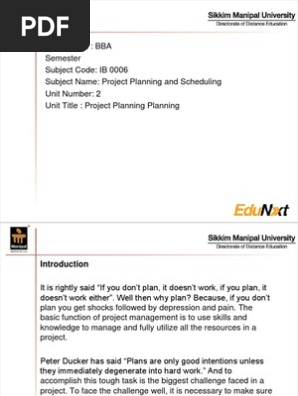 Project Planning 