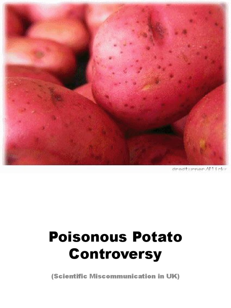 Poisonous Potato Controversy PDF Life Sciences Biology
