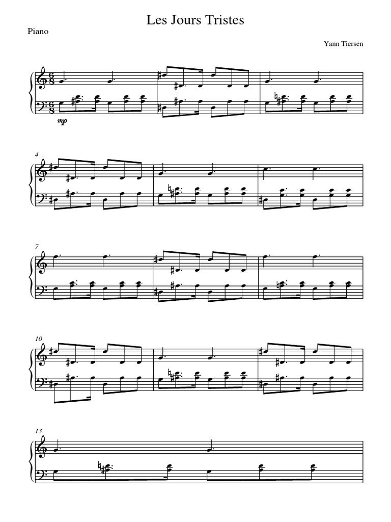 Amelie Piano.pdf | Classical Music | Albums