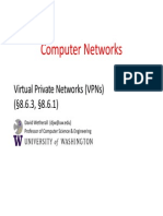 Computer Networks: Virtual Private Networks (VPNS) ( 8.6.3, 8.6.1)