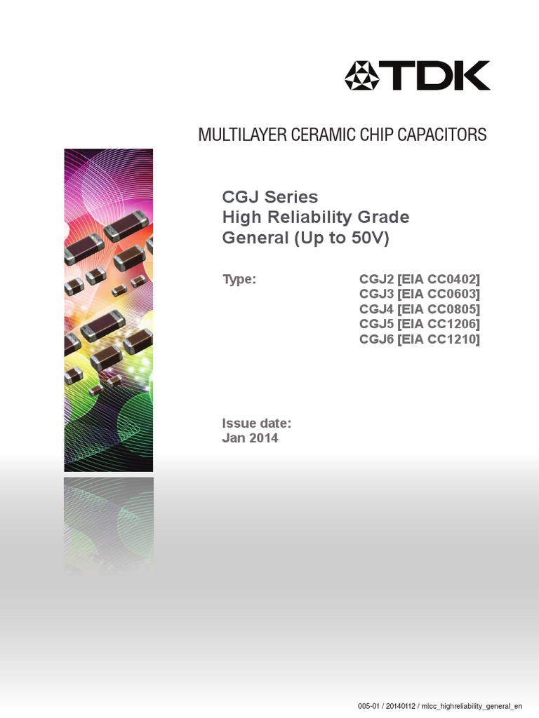 High Reliability MLCC Catalog 2014 | PDF | Capacitor | Capacitance