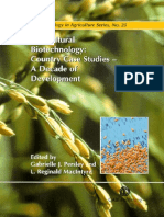 Agricultural Biotechnology (Country Case Studies) a Decade of Development