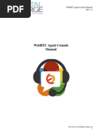 Webrtc Agent Console Manual Rev 1.1