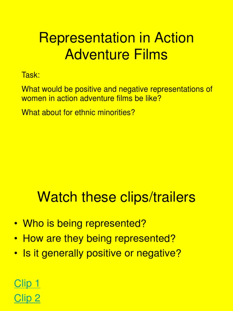 Representation in Action Films | PDF | Action Films | Cinema