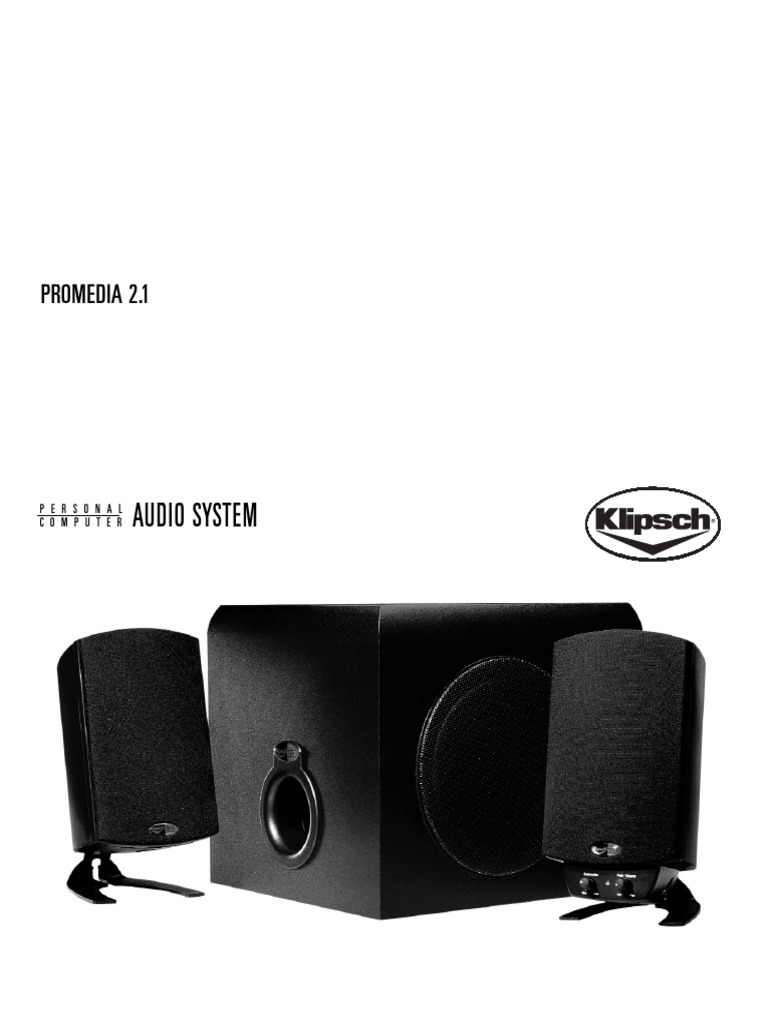 klipsch promedia 2.1 buzzing