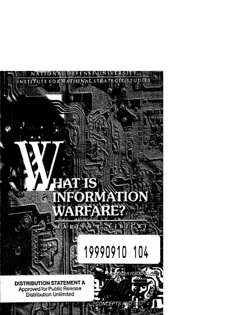 What Is Information Warfare PDF Electronic Warfare Command And