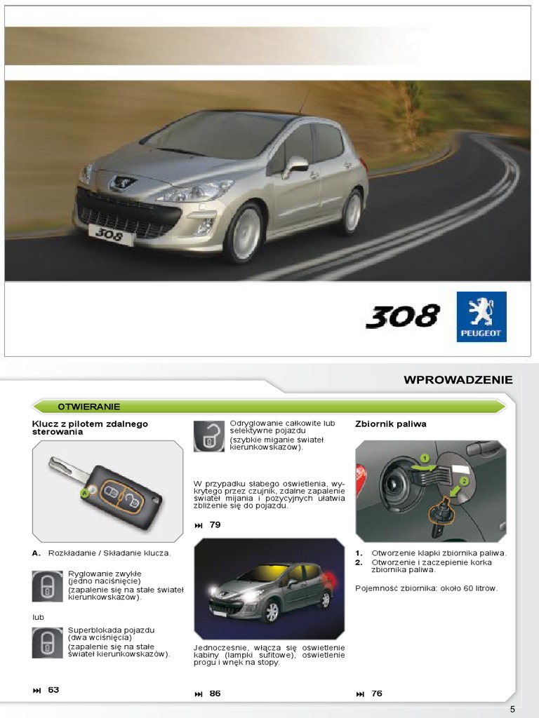 Peugeot 308 Sw Instrukcja Obsługi Pdf