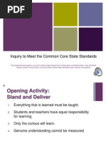Module 5-Inquiry To Meet The CCSS - SC