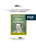 Emerson, Ralph Waldo - El Espiritu de La Naturaleza