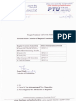 Revised Result Calender Regular Students