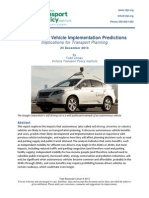 Autonomous Vehicle Implementation Predictions: Implications For Transport Planning