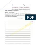 Advanced Practical Writing - Inquiring About A Product