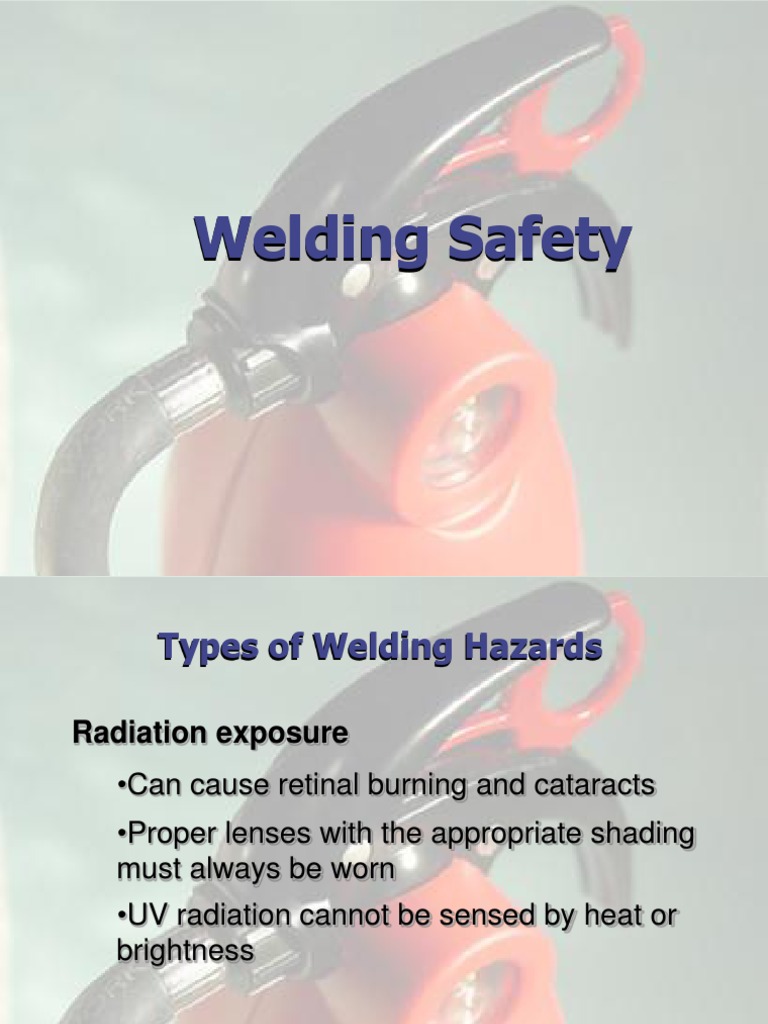 Welding Safety Welding Electric Shock