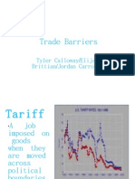 Trade Barriers: / Tyler Calloway Elijah / Brittian Jordan Carroll