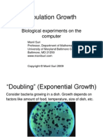 Population Growth: Biological Experiments On The Computer