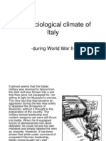 The Sociological Climate of Italy