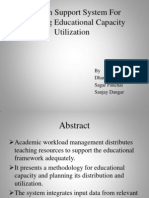 Decision Support System For Managing Educational Capacity Utilization