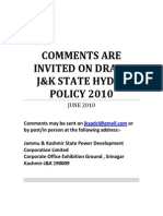 Jammu and Kashmir State Hydel Policy 2010