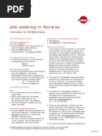 Job-Seeking in Norway (Faktaark Engelsk)