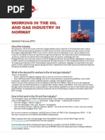 Working in the Oil and Gas Industry in Norway