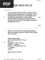 The Test On CS: List - Based - Memory - Management.c