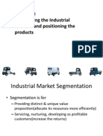Segmenting The Industrial Markets and Positioning The Products