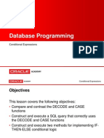 Database Programming: Conditional Expressions