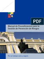 Manual de Procedimientos Para La Gestion de Prevencion de Riesgos