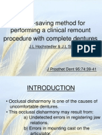 Time Saving Method for Clinical Remount of C.D