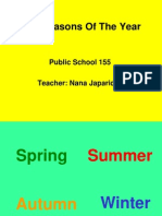 The Seasons of The Year: Public School 155