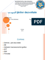 Cuc Andrada - Grupul Tarilor Dezvoltate