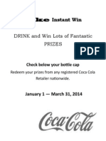 Instant Win: DRINK and Win Lots of Fantastic Prizes