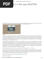 Amplificador 2 x 30w Com TDA7394! - Toni Eletronica One
