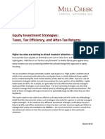 Mill Creek Capital Taxes Tax Efficiency and Equity Investment Strategies