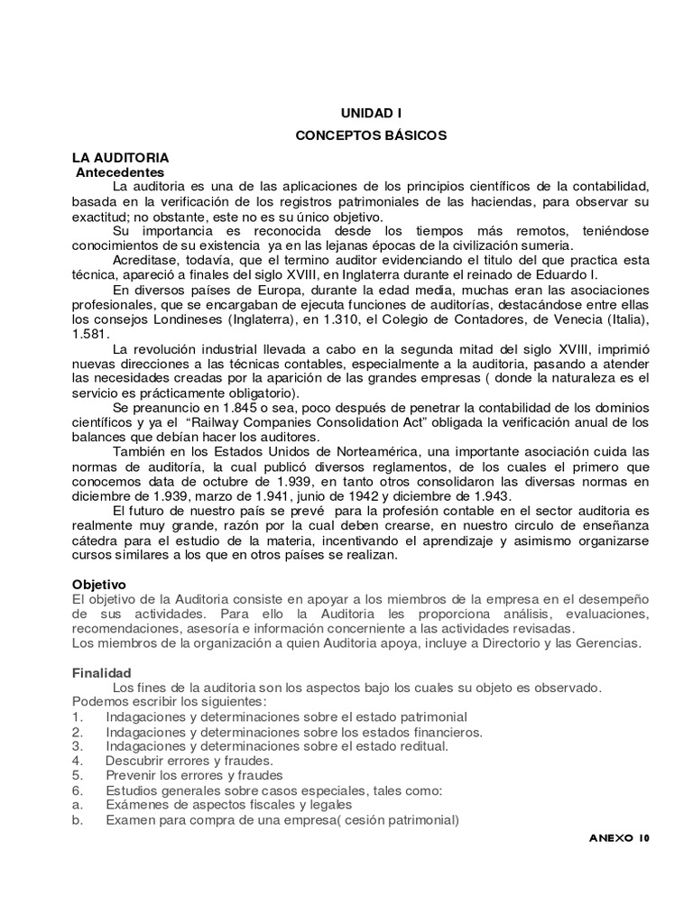 Conceptos Clave de Auditoría Contable | PDF | Crecimiento personal y ...