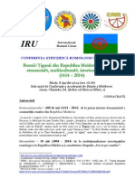 Info Conferinta Romi 600 Ani 08.04.2014