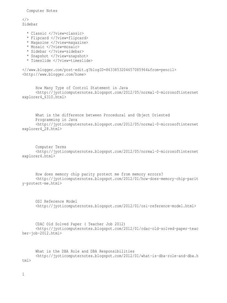 CDAC Old Solved Paper (Teacher Job 2012) | PDF | Inheritance (Object ...