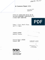 Erősen Nyilazott Szárny Orrsegszárnnyal Való Aerodinamikaihatása