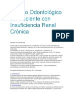 Manejo Odontológico Del Paciente Con Insuficiencia Renal Crónica