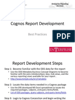 Cognos Report Development Tips and Tricks Ver3