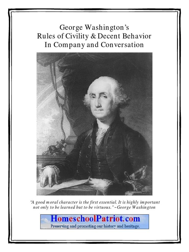 George Washington Rules Of Civility