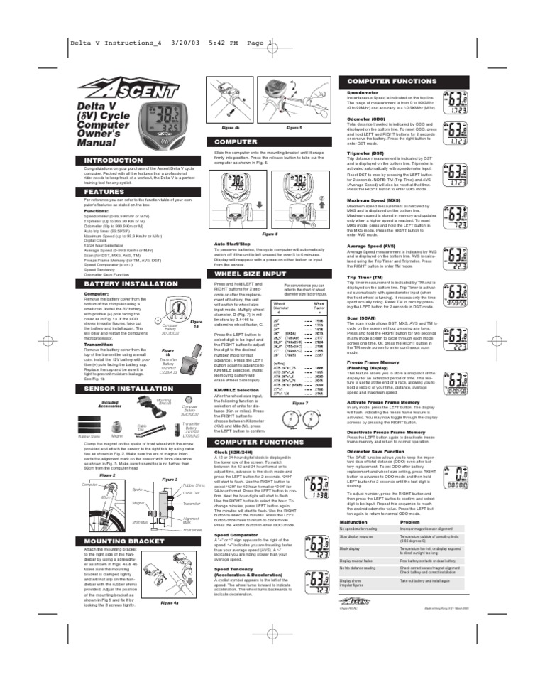 ascent bike computer