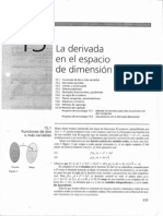 La Derivada en El Espacio de Dimensión N