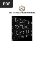 Enochian Language Dictionary A-Z | PDF | Religious Belief And