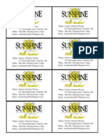 Sunshine Tickets